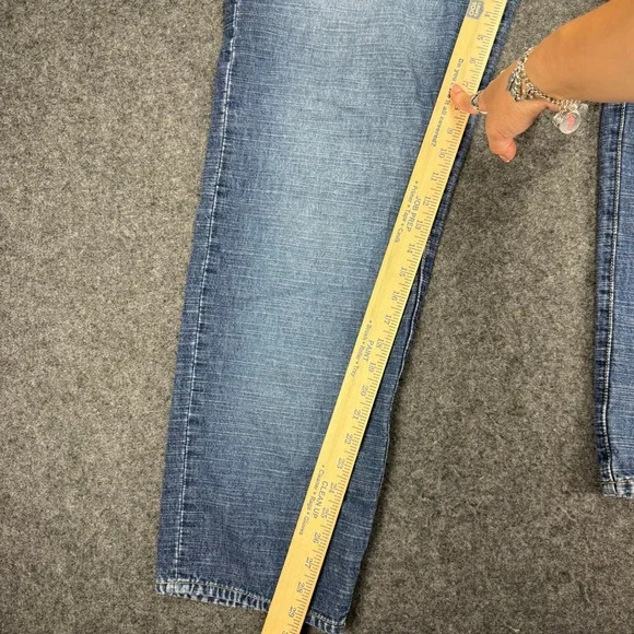 VTG Pepe Jeans UK 73 Mens Jeans Wide Leg Taper Denim Blue Y2K Skater Size 30x30 - Picture 8 of 9